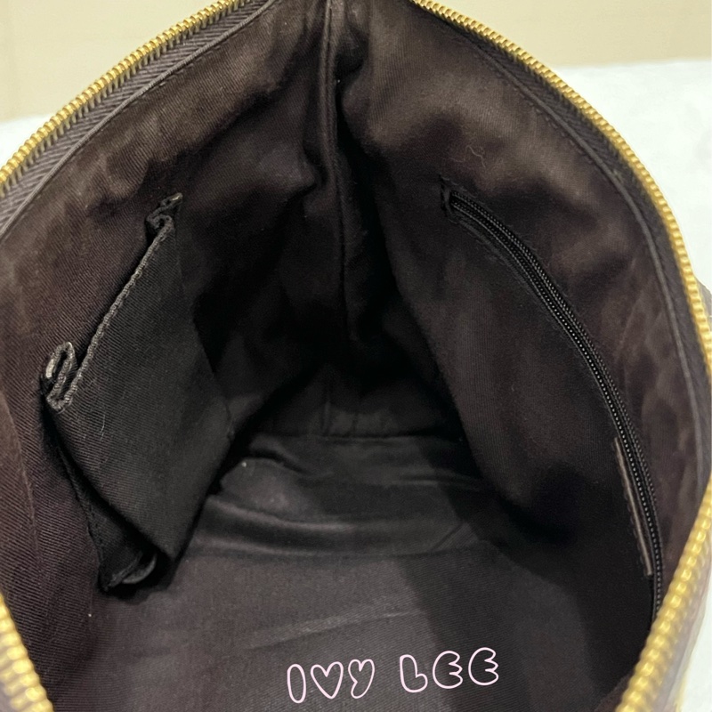 GUCCI 141471 GG 帆布托特包 小 手提包 肩背包 咖啡 正品 二手精品-10