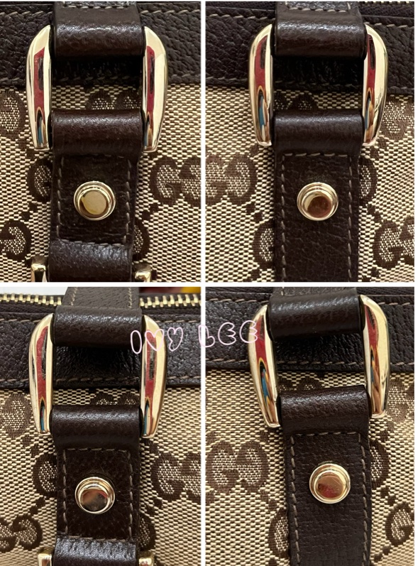 GUCCI 141471 GG 帆布托特包 小 手提包 肩背包 咖啡 正品 二手精品-19