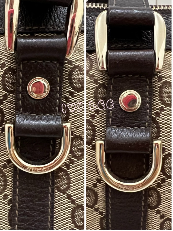 GUCCI 141471 GG 帆布托特包 小 手提包 肩背包 咖啡 正品 二手精品-20