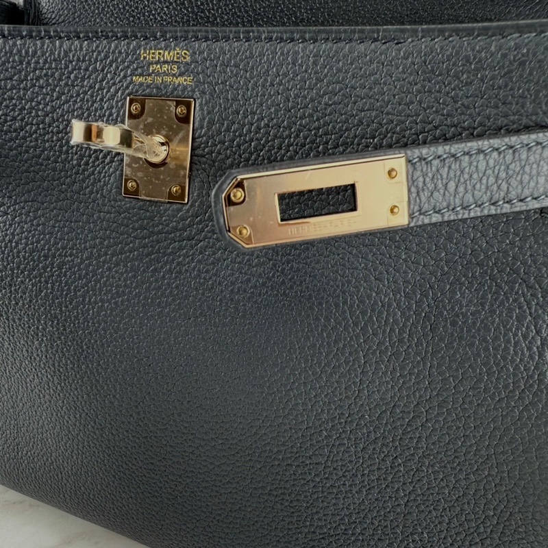 愛馬仕 Hermès Kelly25 Togo  HO 霧霾灰 金釦 凱莉包-3