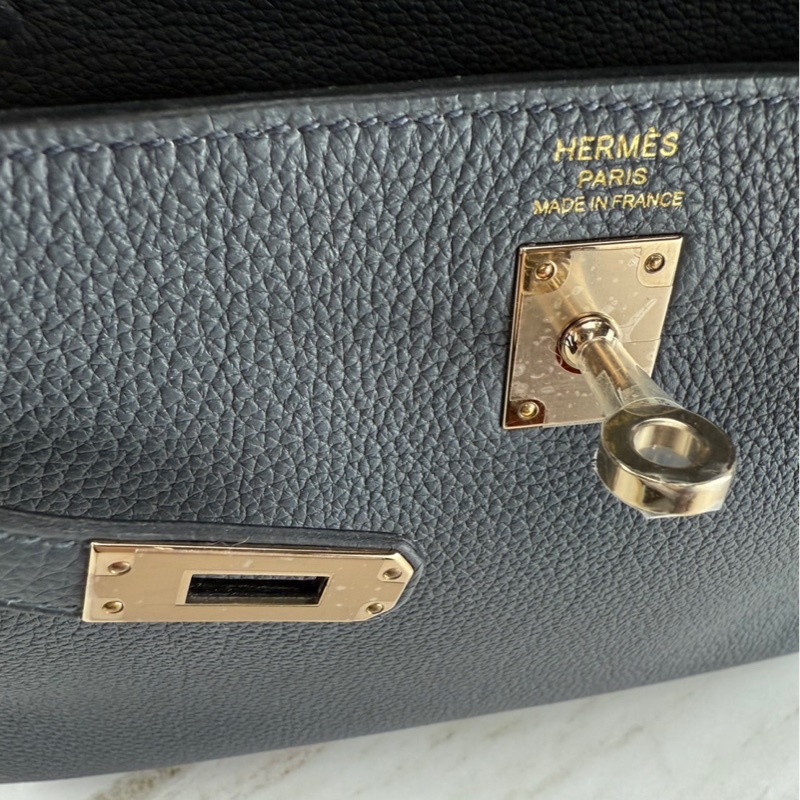 愛馬仕 Hermès Kelly25 Togo  HO 霧霾灰 金釦 凱莉包-4