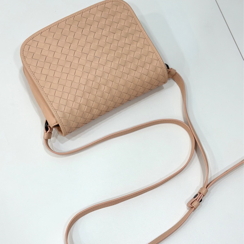 BOTTEGA VENETA BV 編織 粉 小馬鞍 斜背包 肩背包 側背包 手提包-7