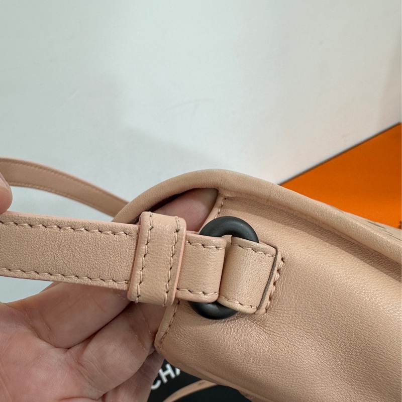 BOTTEGA VENETA BV 編織 粉 小馬鞍 斜背包 肩背包 側背包 手提包-10