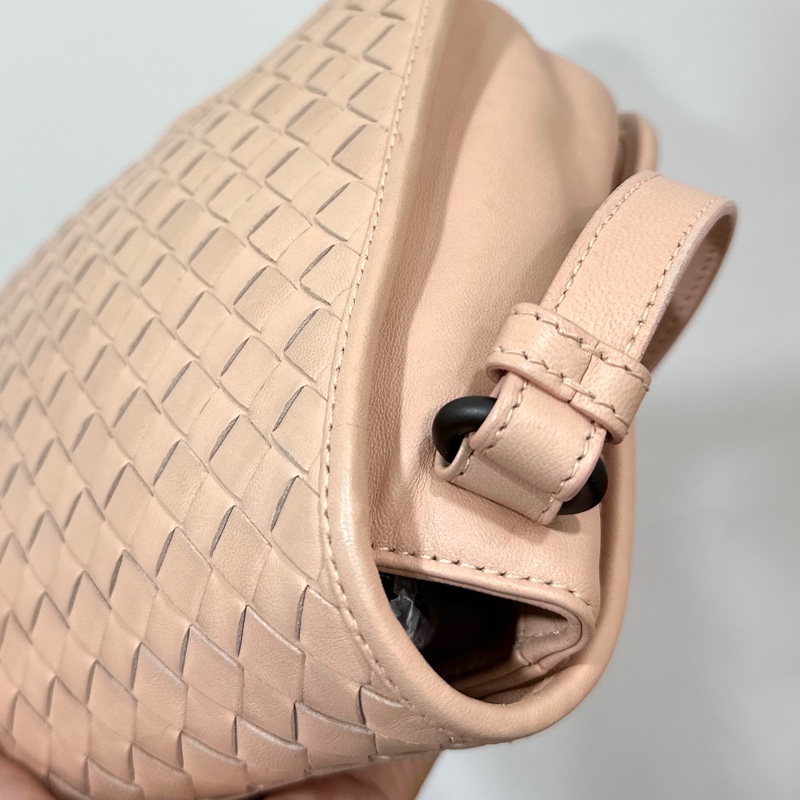 BOTTEGA VENETA BV 編織 粉 小馬鞍 斜背包 肩背包 側背包 手提包-27