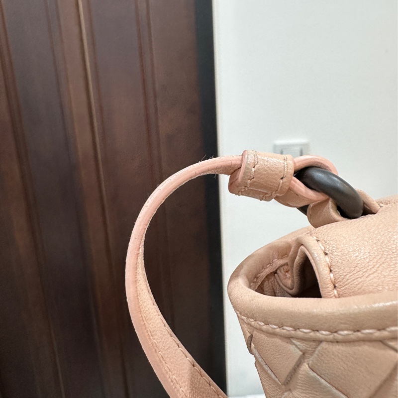 BOTTEGA VENETA BV 編織 粉 小馬鞍 斜背包 肩背包 側背包 手提包-32