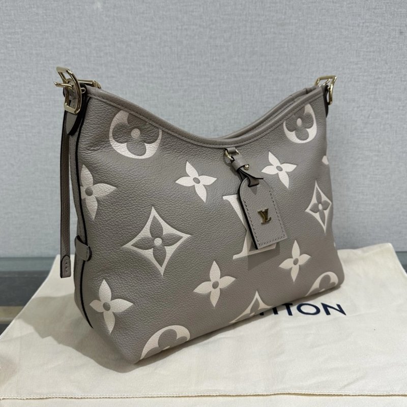 LV 大象灰小號carryall子母肩背斜背包 芯片款 28*24*13 98新配件盒子塵袋吊牌-1