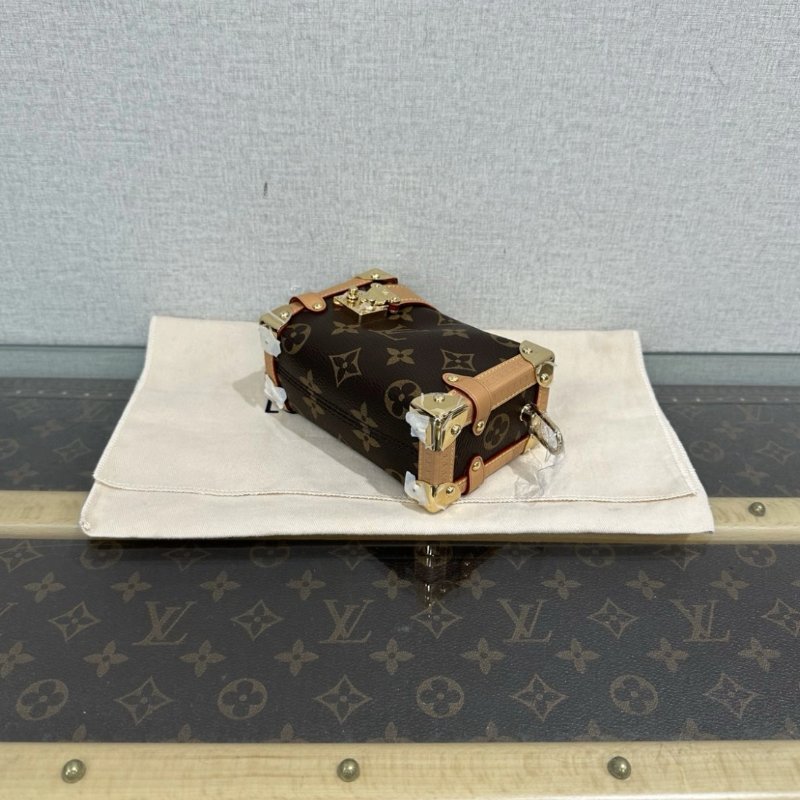 LV 老花 Sidetrunk mini 手提斜背包 芯片款 13.5*19*6 99新配件塵袋購證-2