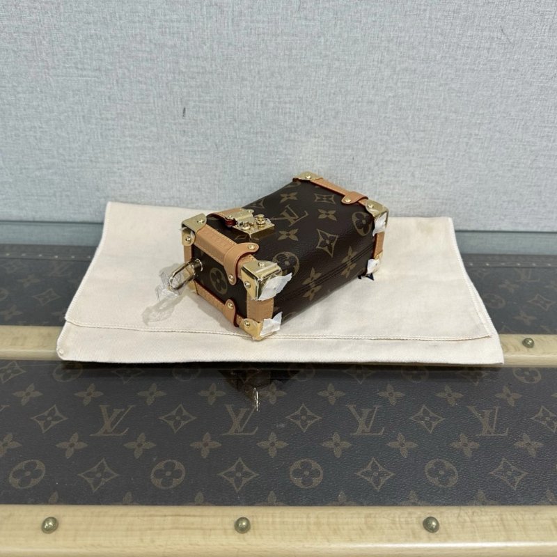 LV 老花 Sidetrunk mini 手提斜背包 芯片款 13.5*19*6 99新配件塵袋購證-4