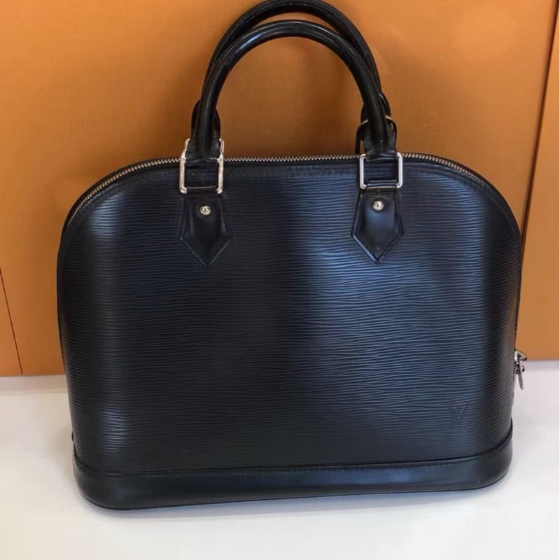 LV 藍銀水波紋Alma中號手提肩背斜背貝殼包 31*24*13.5 98新配件塵袋-1