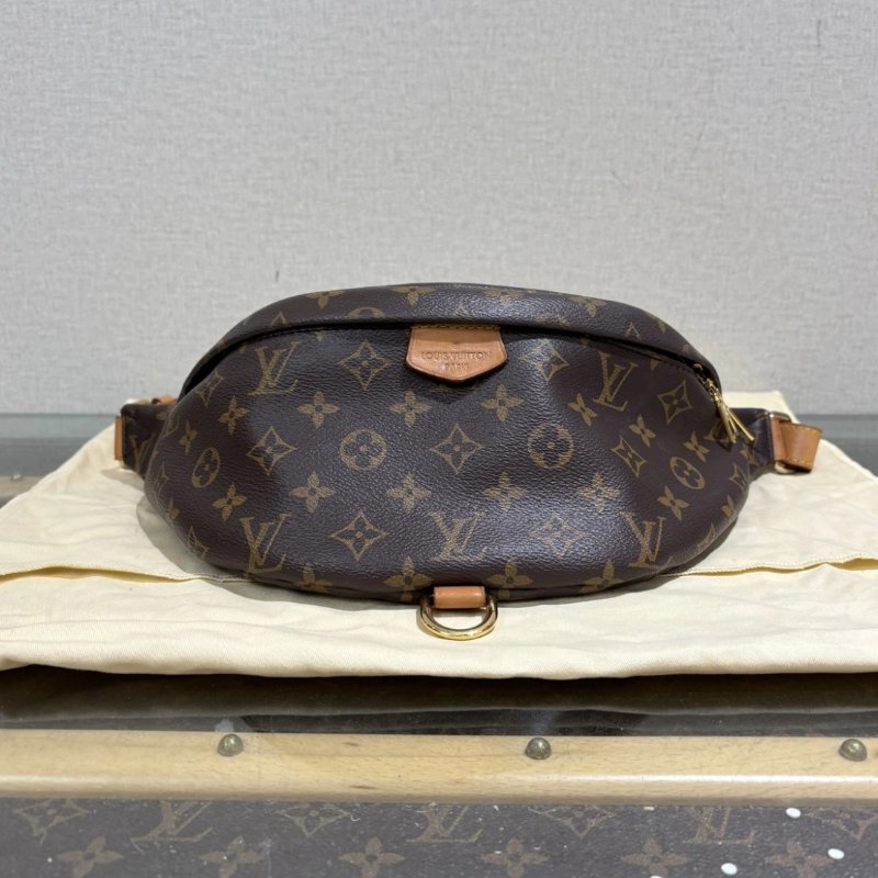 LV 棕色老花胸包腰包 30*10*8 98新配件塵袋-3