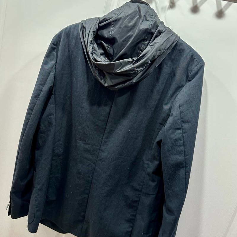 FENDI 假兩件深藍色西裝外套 尺碼52-3