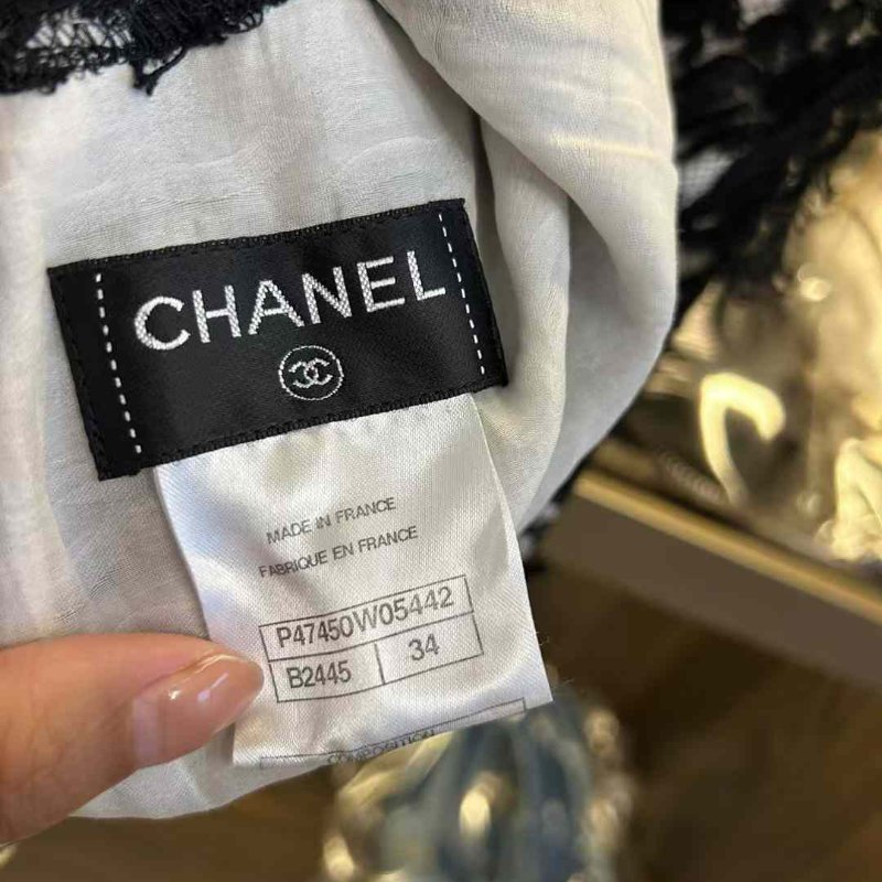 CHANEL 蕾絲上衣 34號 非常新-5
