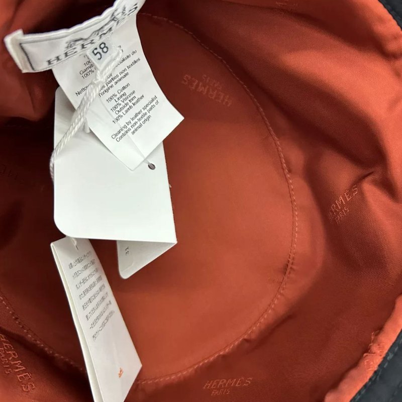 Hermes 黑色漁夫帽 58cm 全新有吊牌-5