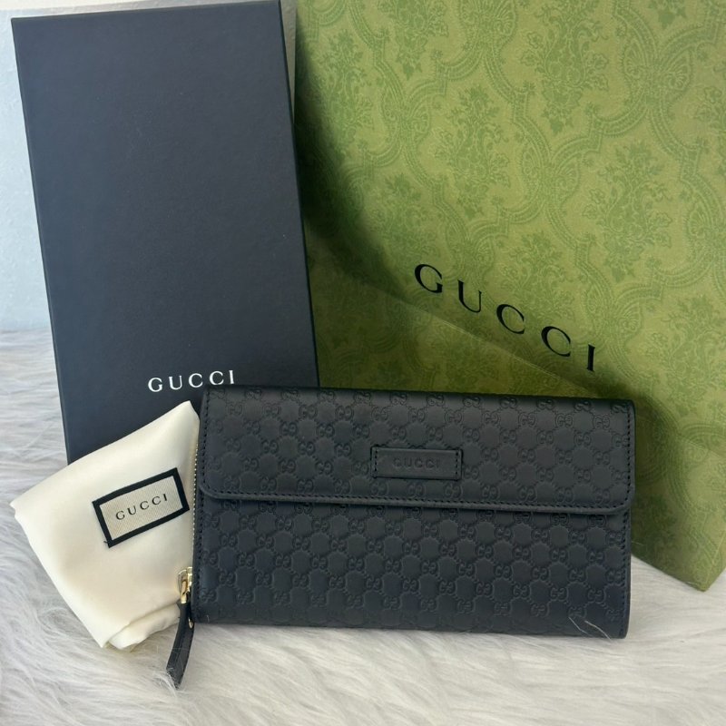 GUCCI 風琴拉鍊三折長夾-0