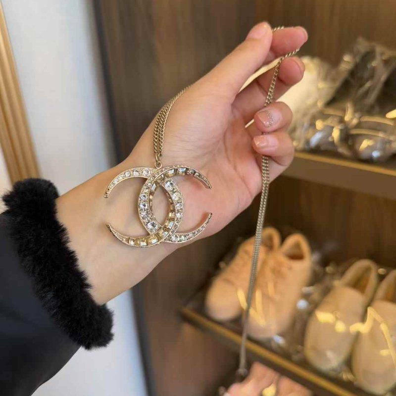 chanel 項鍊 很新 經典大logo-0