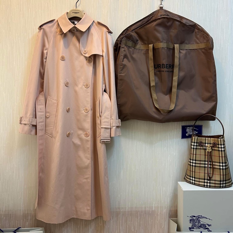BURBERRY英國黑標滑鐵盧長款風衣-5