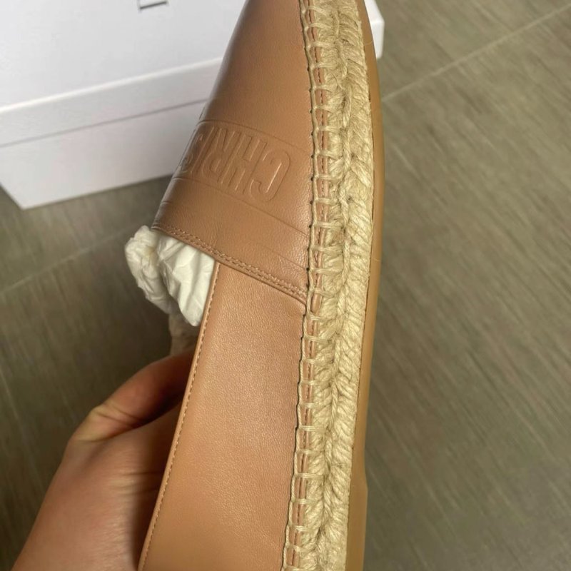 Dior 奶茶色全皮 漁夫鞋 35號，全新配件有鞋盒-1