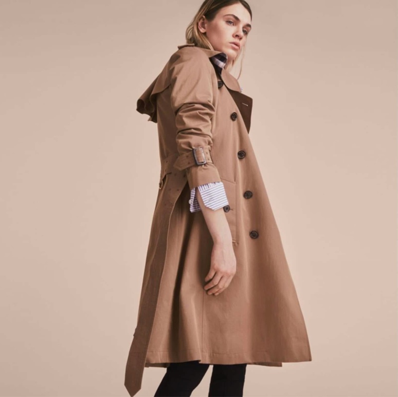 BURBERRY英國黑標長風衣-1