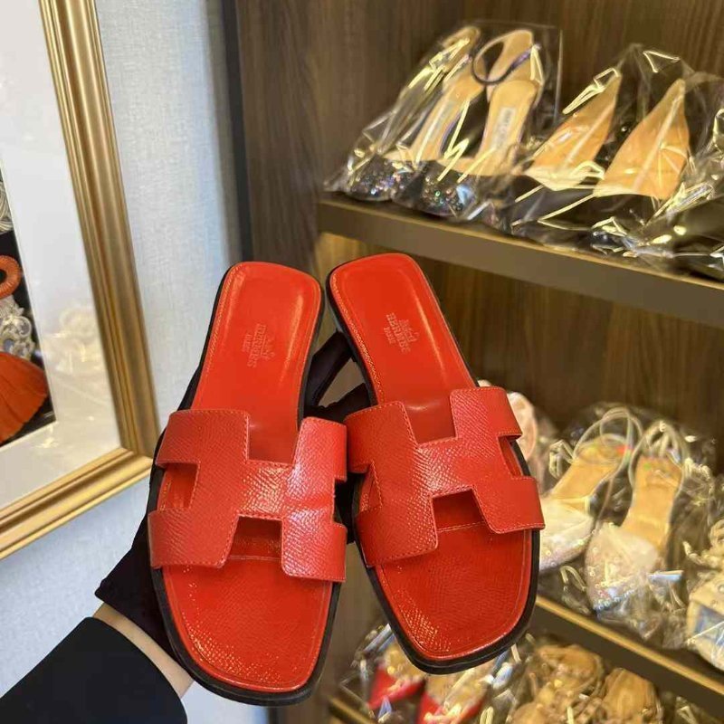 HERMES 拖鞋 尺寸37碼 已貼底沒穿幾次非常新-0