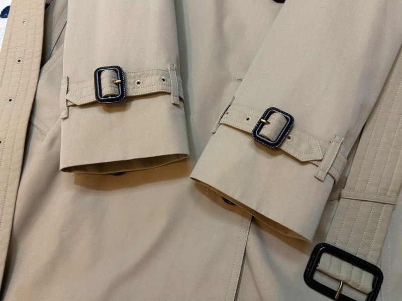 BURBERRY英國黑標肯辛頓蜜色風衣-8