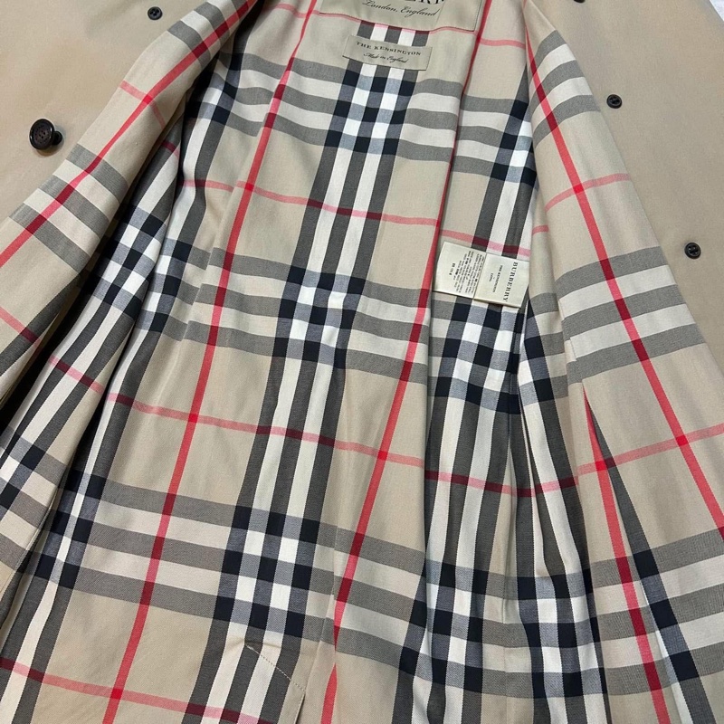 BURBERRY英國黑標肯辛頓蜜色風衣-14