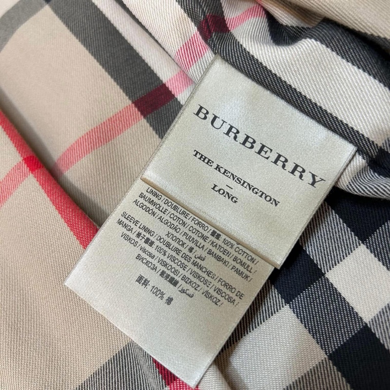 BURBERRY英國黑標肯辛頓蜜色風衣-16
