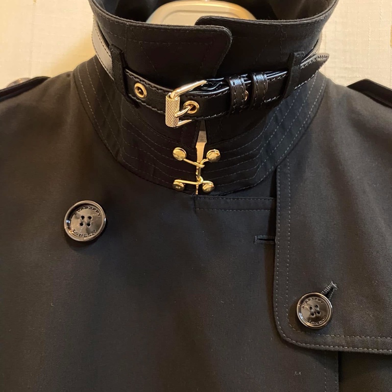 BURBERRY 英國黑標皮帶款風衣-5