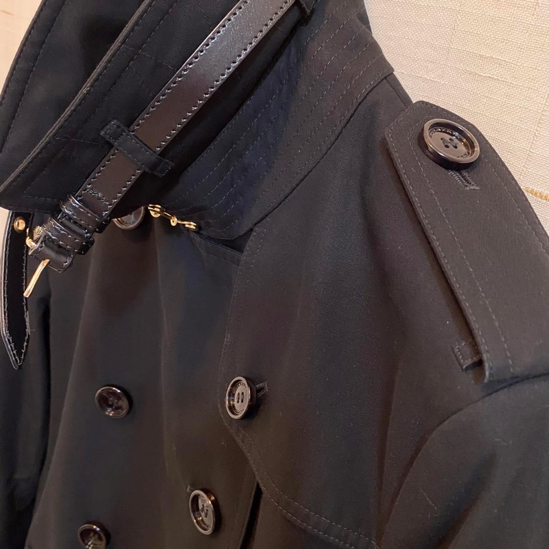 BURBERRY 英國黑標皮帶款風衣-6