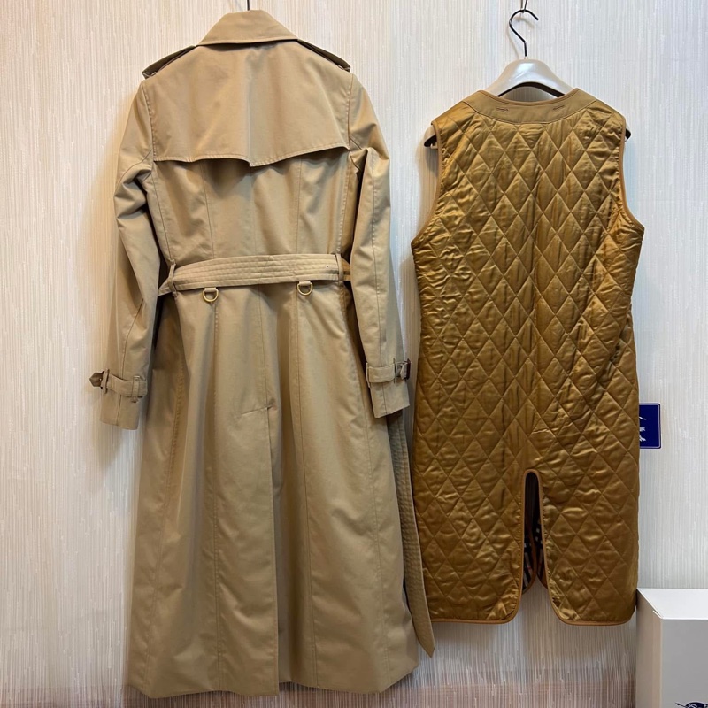 BURBERRY 英國黑標蜜色兩件式長風衣-5