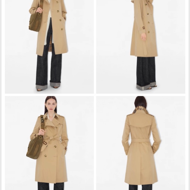 BURBERRY英國黑標蜜色兩件式長風衣UK6-3