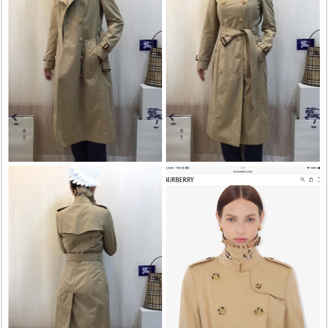 BURBERRY英國黑標蜜色兩件式長風衣UK6-4