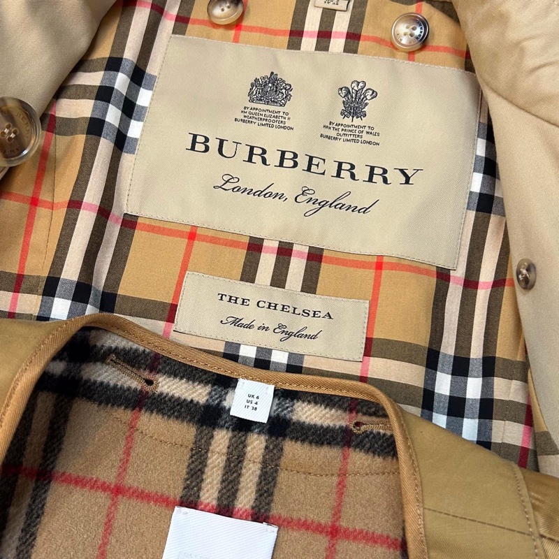 BURBERRY英國黑標蜜色兩件式長風衣UK6-12