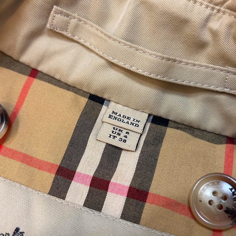 BURBERRY英國黑標蜜色兩件式長風衣UK6-13