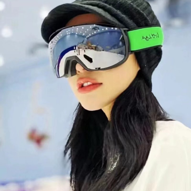 Bv 潮流綠色系列滑雪鏡 全新-1