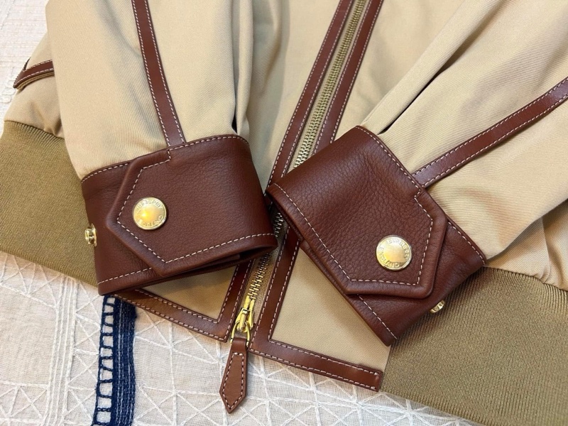 BURBERRY英國黑標蜜色拼羔羊皮風衣-4