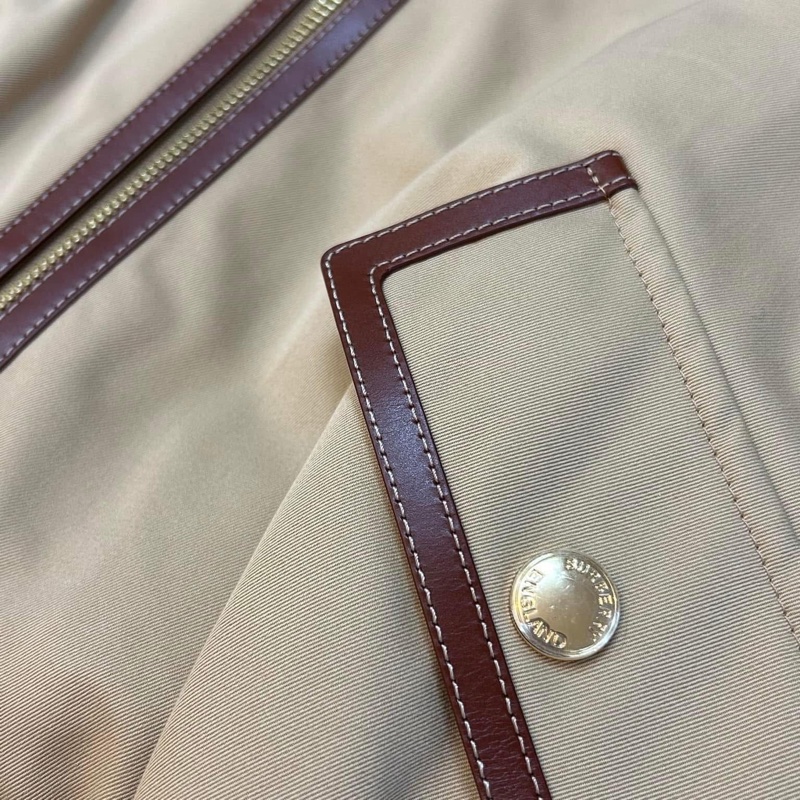 BURBERRY英國黑標蜜色拼羔羊皮風衣-7