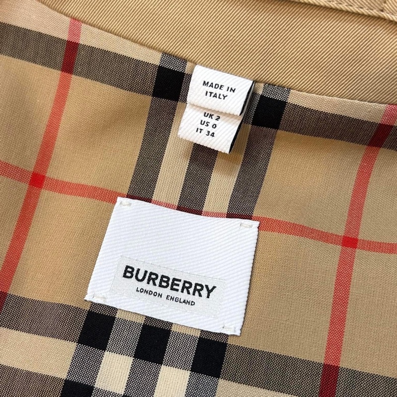 BURBERRY英國黑標蜜色拼羔羊皮風衣-11