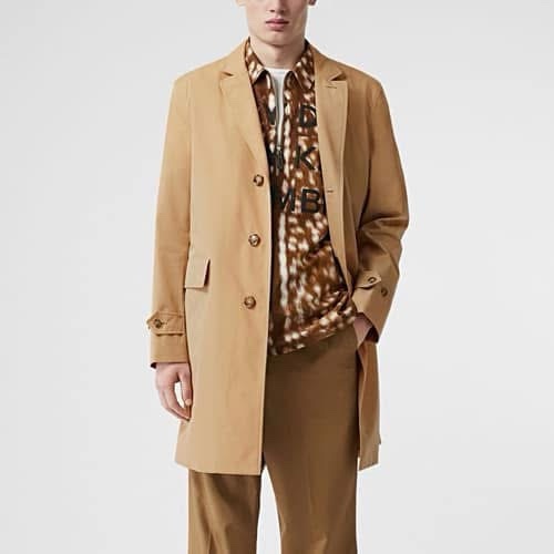 BURBERRY英國黑標男款蜜色風衣-0