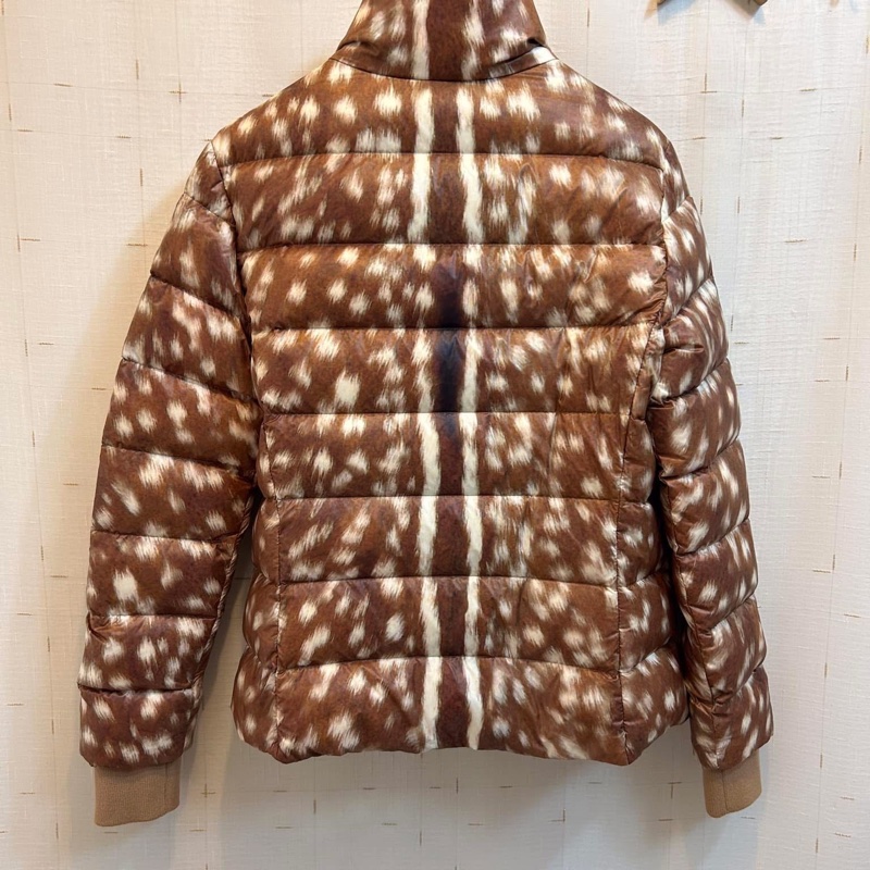 BURBERRY 英國黑標蜜色鹿印花鵝絨外套-4