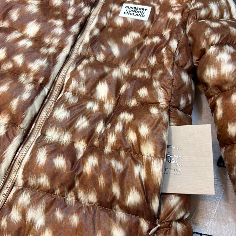 BURBERRY 英國黑標蜜色鹿印花鵝絨外套-7