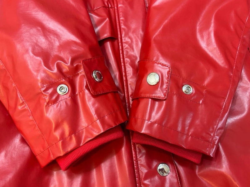BURBERRY英國黑標紅色連帽風衣-5