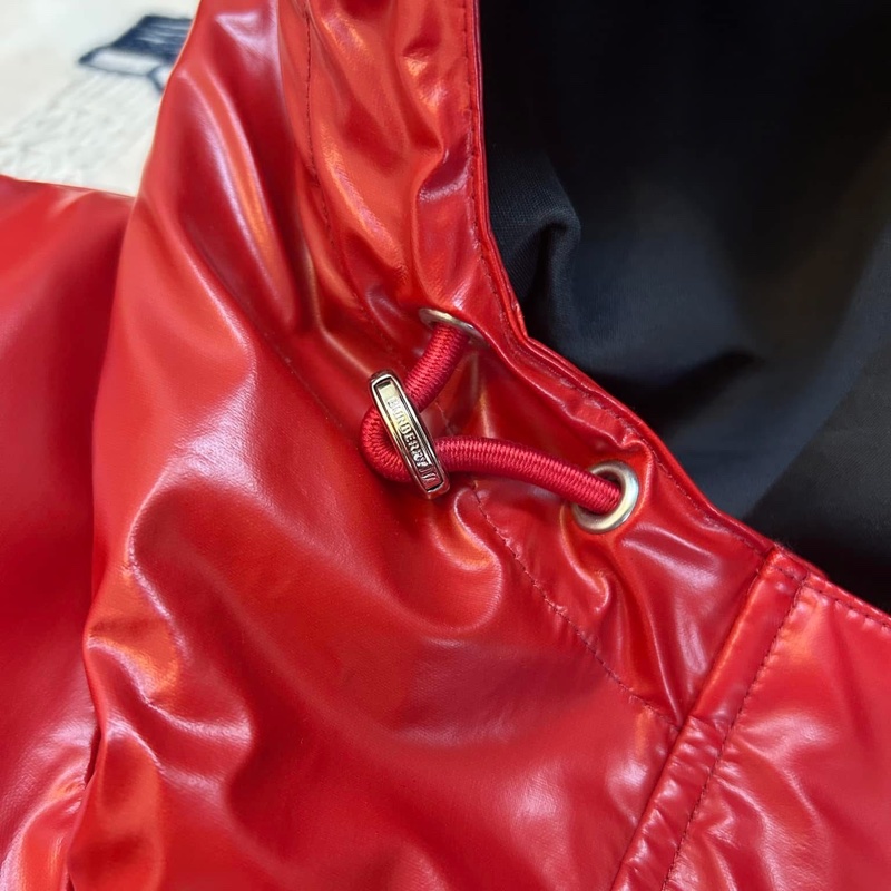 BURBERRY英國黑標紅色連帽風衣-9