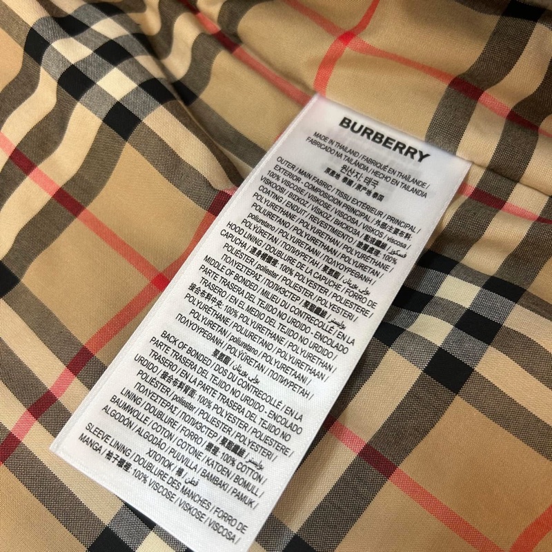 BURBERRY英國黑標紅色連帽風衣-15