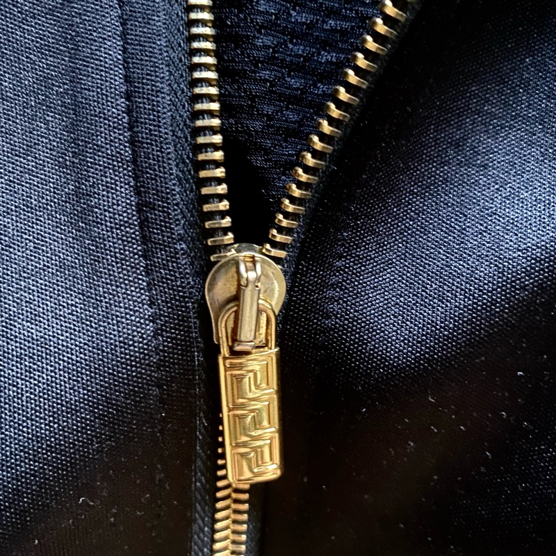 versace 黑色刺繡logo 夾克外套-2