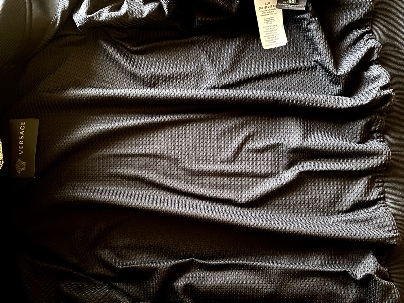 versace 黑色刺繡logo 夾克外套-4