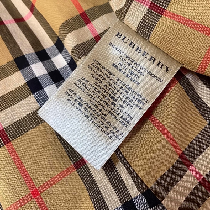 BURBERRY英國黑標薑黃色人造皮草外套-16