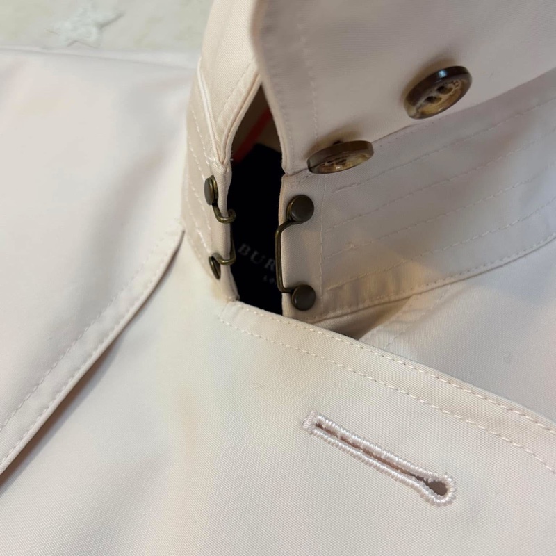 BURBERRY LONDON淡粉色單排風衣-6