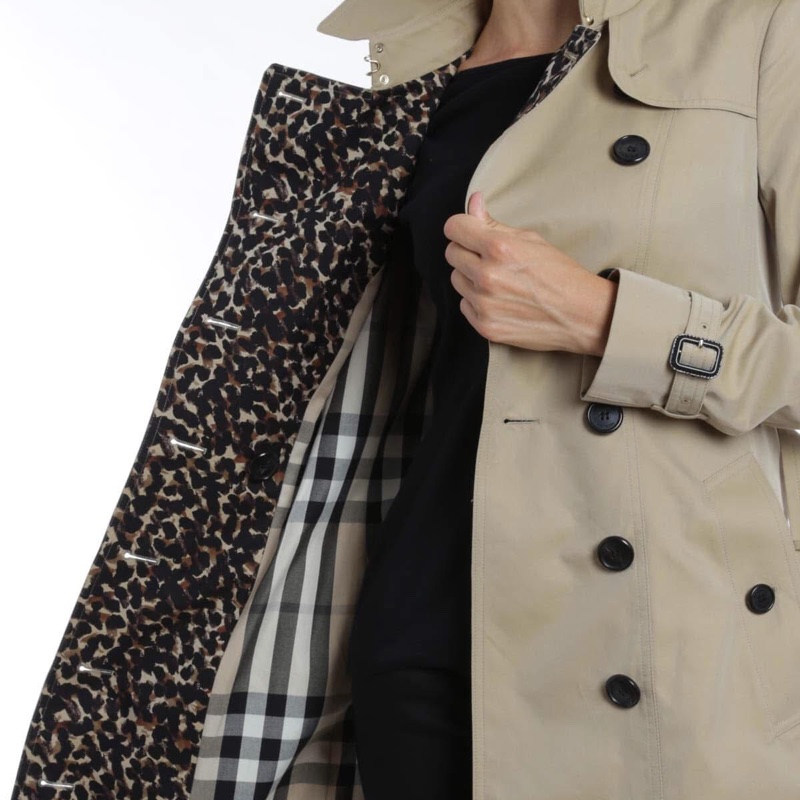 BURBERRY英國黑標蜜色中長風衣-0