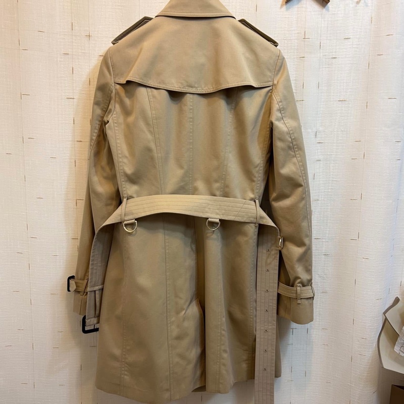 BURBERRY英國黑標蜜色中長風衣-3