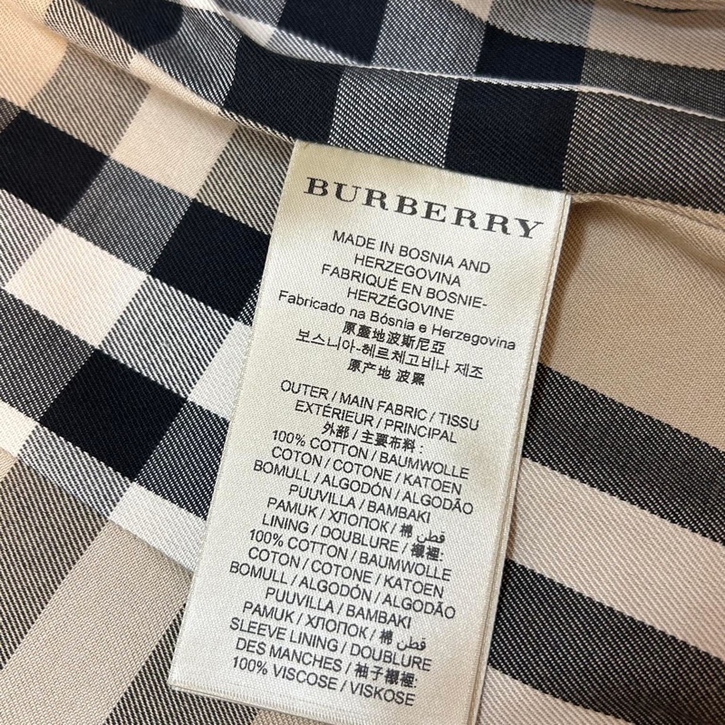 BURBERRY英國黑標蜜色中長風衣-14